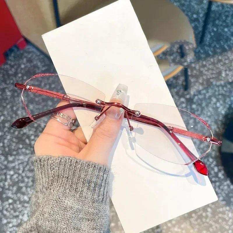 Blaulichtfilter Lesebrille mit Dioptrie Luxusdesign Verschreibung Presbyopie Hyperopie Brillen Fertige Brillen Dioptrie