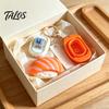 Mini Sushi Toy 3D Printed Clicker Fidget Toy, Japanese Shape Finger Desk Keychain, Portable Stress Relief Push