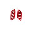 For Hyundai KONA SX2 LHD Red Interior Trim  Window Button/Door Bowl Cover/Front Water Cup Holder/Steering Wheel Decoration