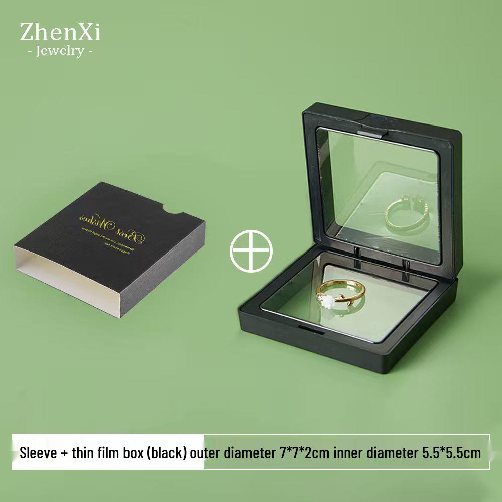 Przezroczyste pudełko do przechowywania biżuterii z folii PE - Antyoksydacyjne pływające ekspozytory na kolczyki, broszki, naszyjniki i pierścionki
