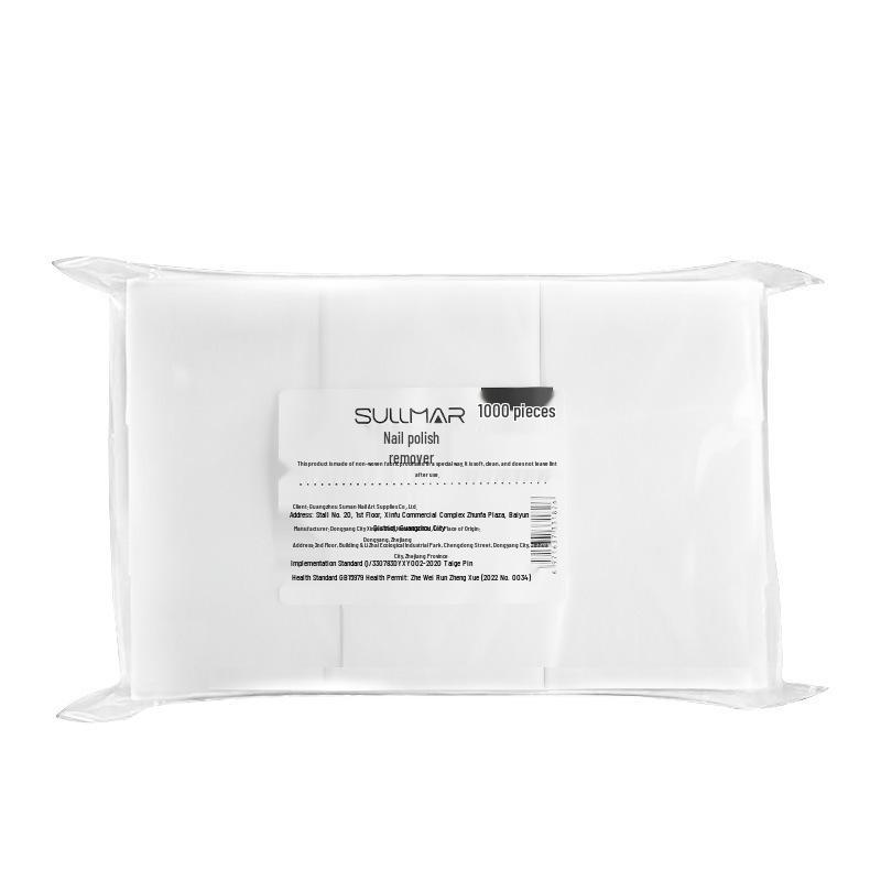1000 Stück fusselfreie Einweg-Nagellackentferner-Baumwolltücher