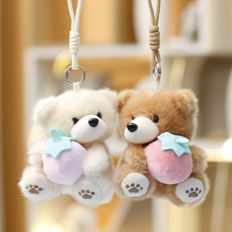 Plüschbär Schlüsselanhänger Niedliche Weiche Puppe Als Geschenk Und Taschendekoration