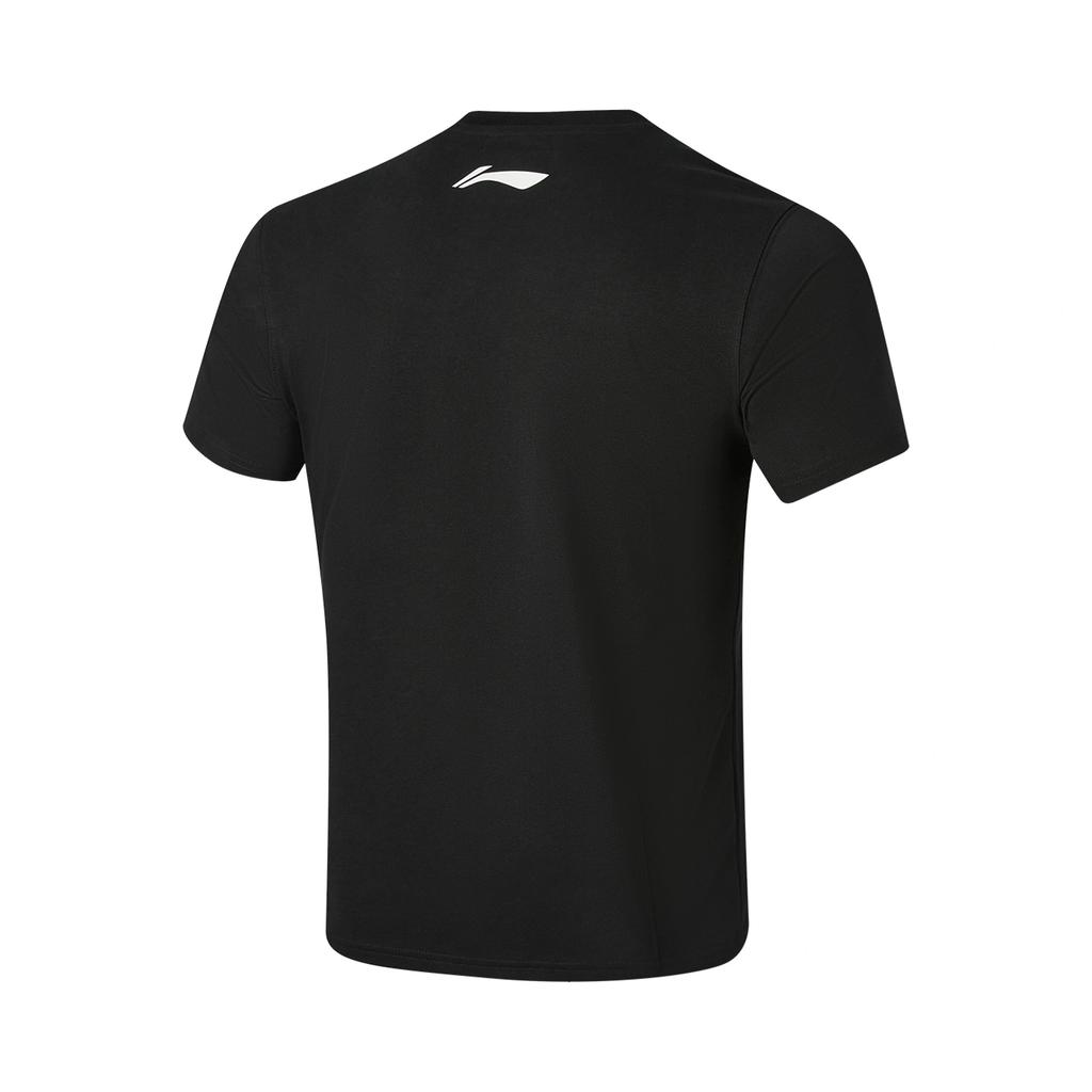 Li-Ning Running T-Shirts Unisex Black Back Single Logo Crew Neck Moder