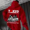 Japanese Sports Car Japanese Printed Hooded Sweater Men's and Women's Loose Car Casual Jumper Multi-color