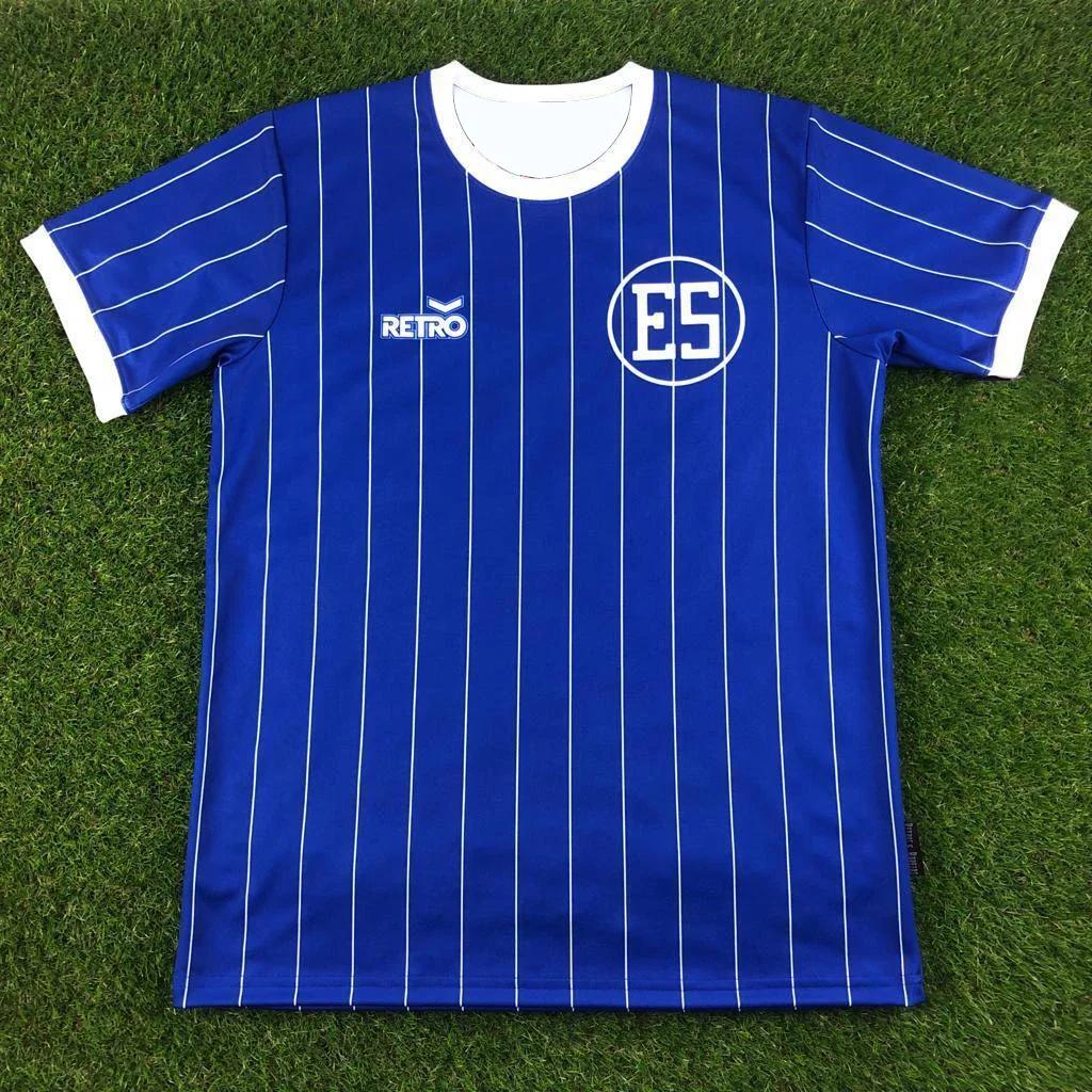 

Soccer Jersey Retro 1985 El Salvador Shirts for Men Women Round Neck Short Sleeved Casual Clothes M