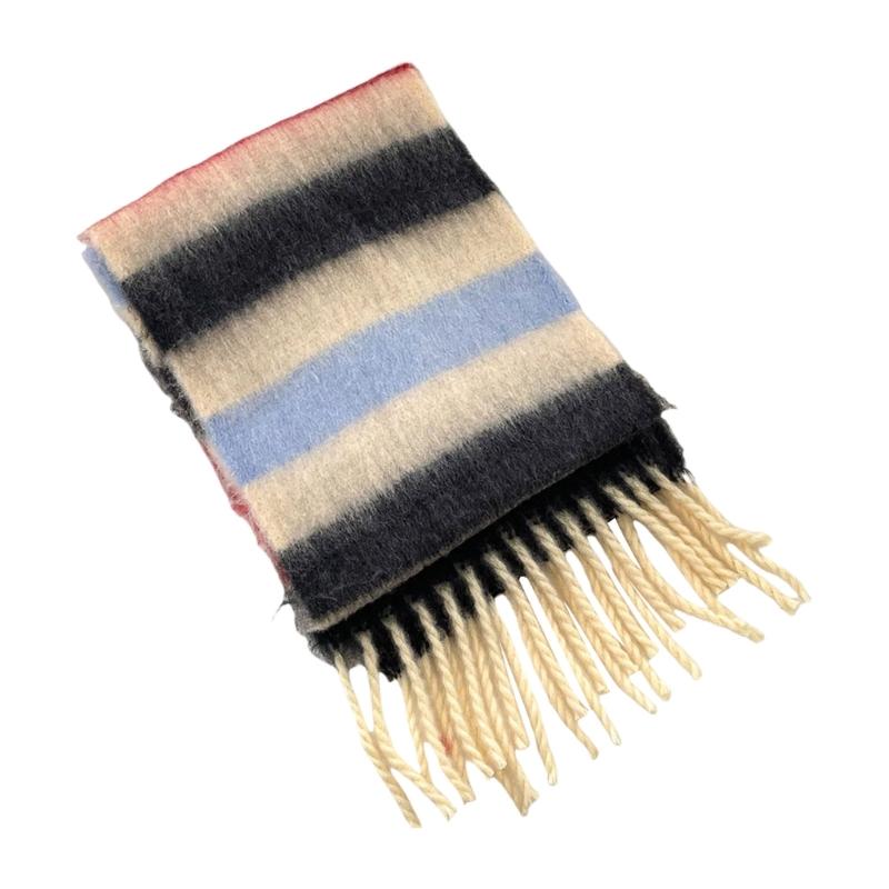 Kids Rainbow Fringe Scarf Warm Winter Long Muffler Unisex Fashionable Neck Warmer for Children