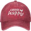 Workout Hats for Men Chooses Happy Retro Hat for Women Baseball Hats One Size Trucker Hat