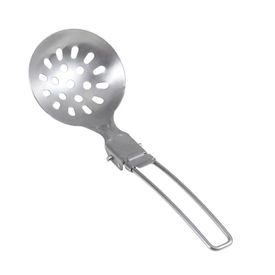 Stainless Steel Tableware Foldable Design Hollow Handle Portable Cookware Camping Hiking