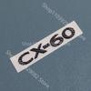 For Mazda CX-60 Black Front Logo, Middle Grille Sticker, CX90 Rear Logo, Luggage Compartment Logo Accessory Sticker Carbon Fiber Yvmsj22