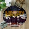 1pc Linkin Park2 Print Round Carpet Chair Round Carpet Suitable for Bedroom Living Room Home Decorative Carpet