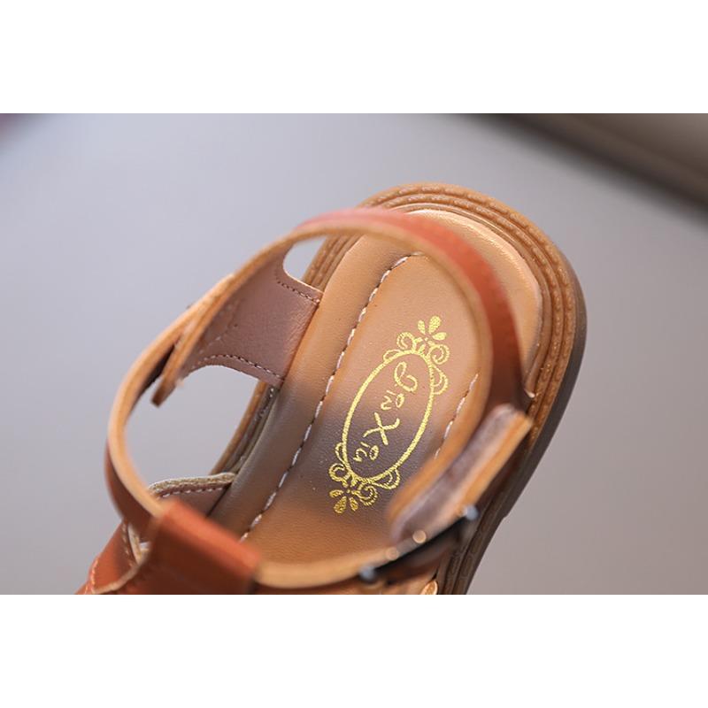 New Summer Children's Sandals, Boys' Toe-protecting Beach Shoes, Girls' Soft-sole Fashion Roman Sandals, Korean Style