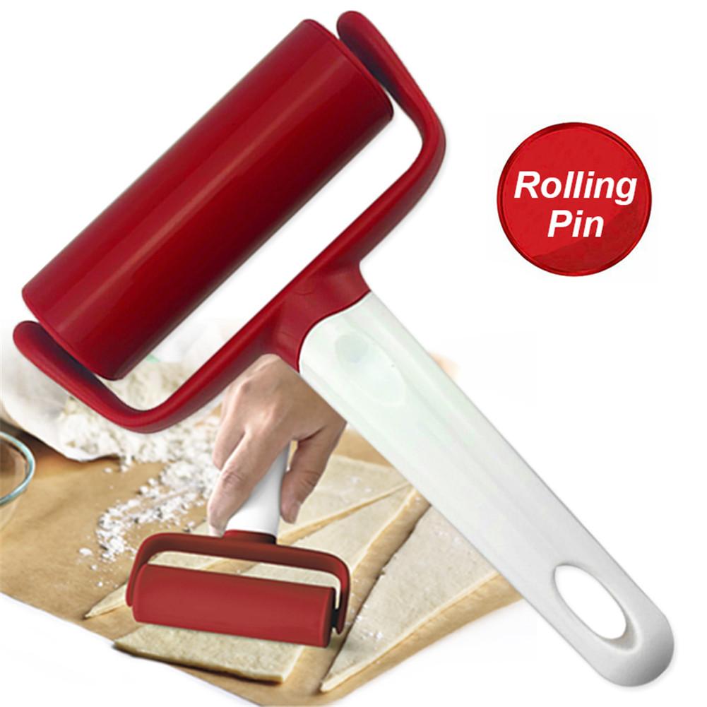 

Portable Hand-held Roller With Handle Rolling Pin Household Baking Rectangular Roller Press Noodles Dumpling Skin Kitchen Tools красный