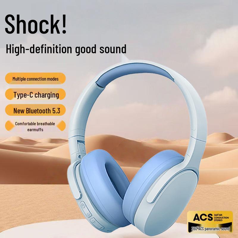 Wireless E-sports Over-ear Bluetooth Headset with Heavy Bass for Gaming & Music - P2961