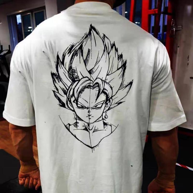 

Riman Dragon Ball Super Saiyan Vegeta Wukong Printed Cotton Short Sleeve T-Shirt Boys Summer Casual Top 4XL