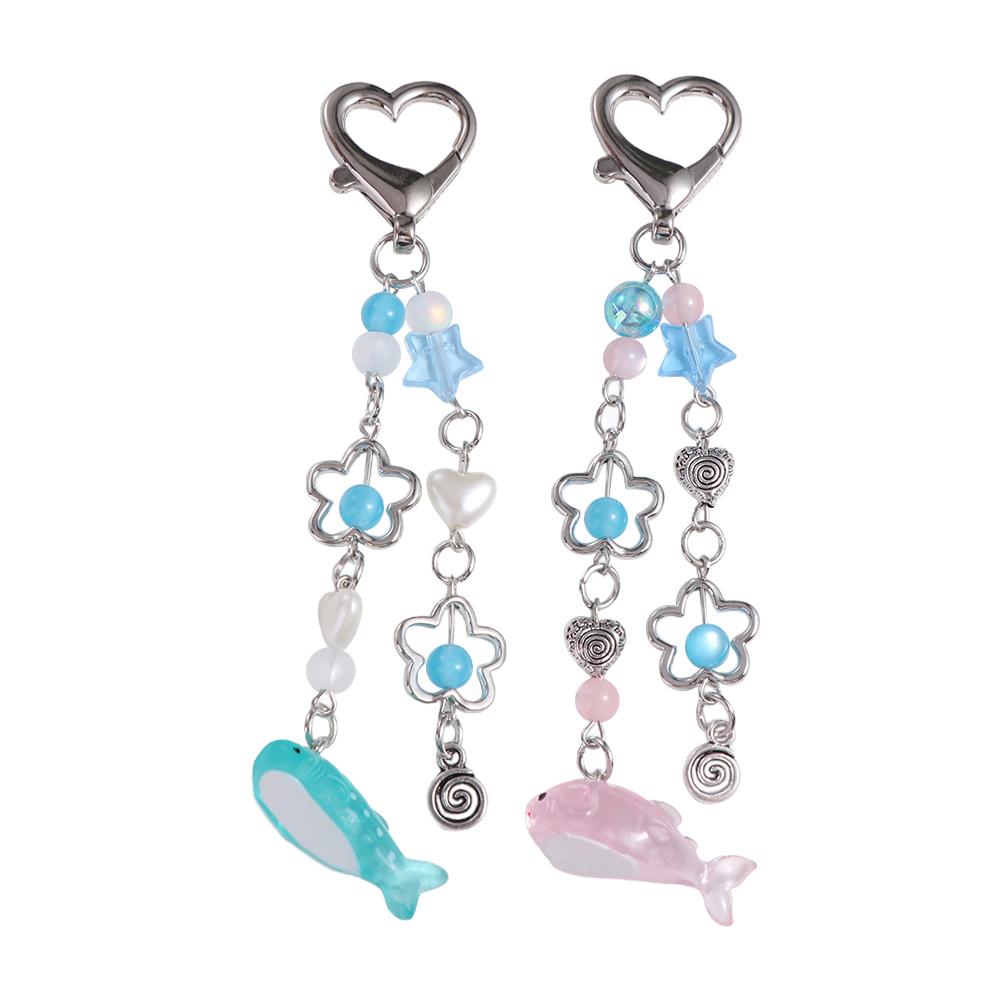 

Summer Marine Whale Pendant Marine Whale Whale Charm Keychain Keyring Jewelry