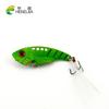 Vibration Metal Bait Hengjia Lure 4colors Fishing Tackle 8 Fishing Hooks With Feather