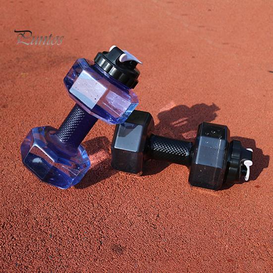 500/1500/2200/2600ML Činka Sportovní láhev na vodu Čirá přenosná síla paží Cvičení Pohár na pití na vodu Domácí Posilovna Fitness vybavení