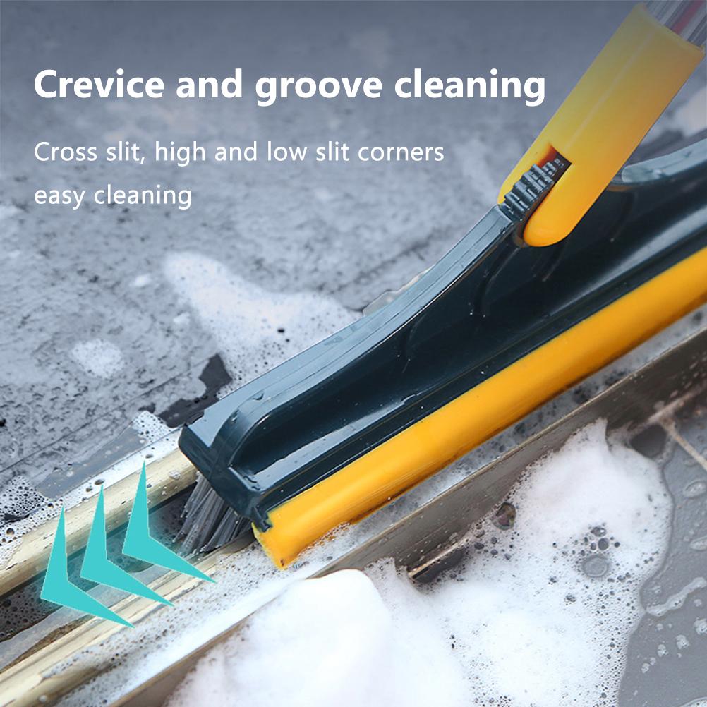 Floor Scrub Brush with Detachable Long Handle 120 degrees  Rotating Shower Floor Scrubber Household
