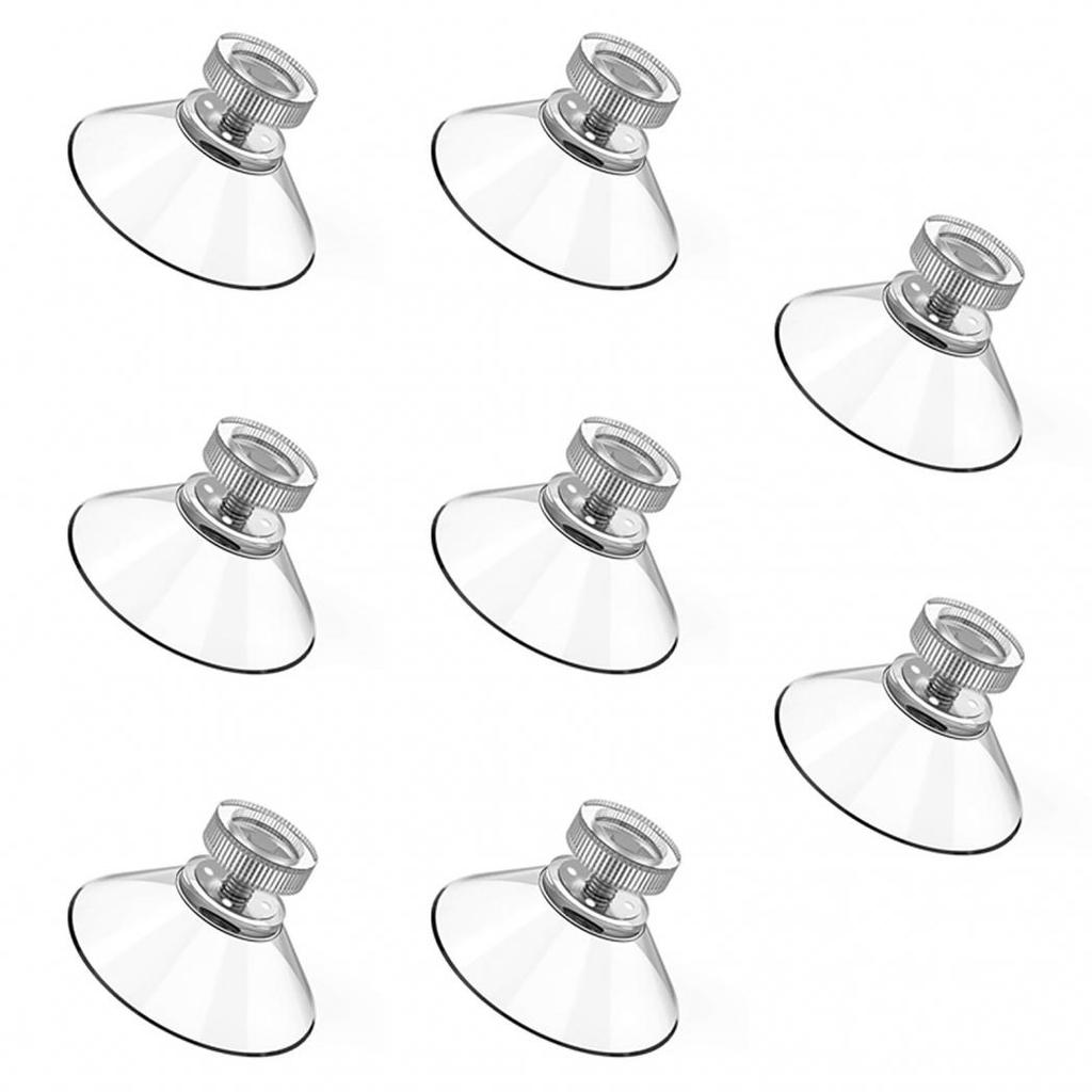 4/8 Pcs Suction Cup Accessories Clear Suction Nut PVC