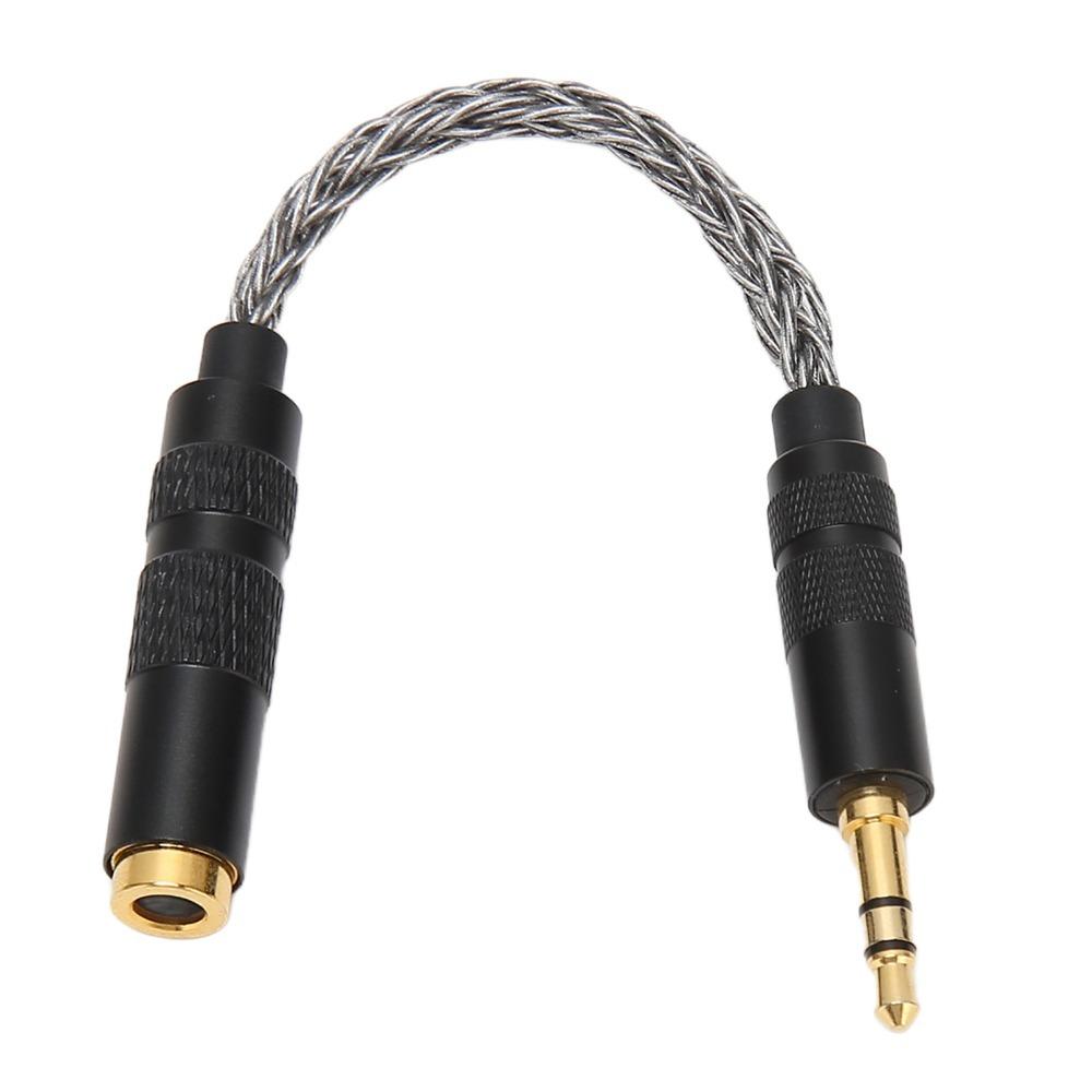 Plug and Play 4.4mm to 3.5mm Adapter Cable 8 Strands of Stranding Cable  For Music Players