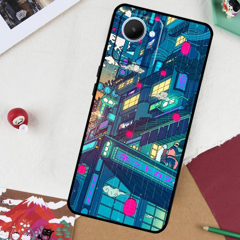 Art Pixel Aesthetic For Realme GT 6T 6 5 GT 7 Pro C61 C55 C53 C51 C21Y C25S C67 C75 10 11 12 13 14 Pro Plus Case