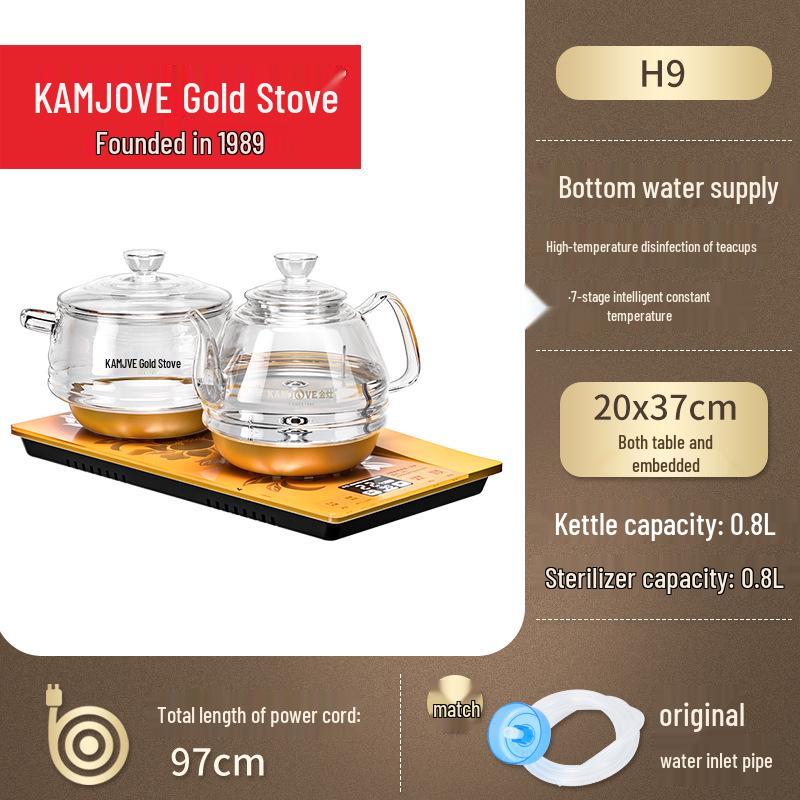 Jinzao H9 Automatic Bottom Inlet Glass Hot Water Kettle for Tea Tables