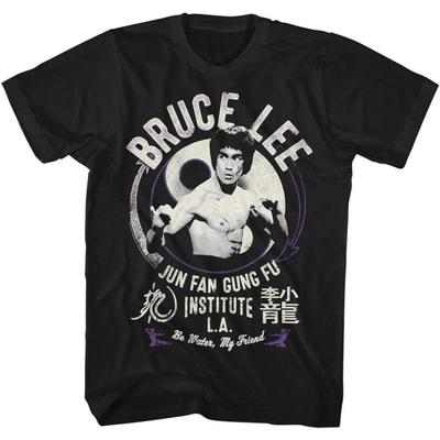 Bruce Lee Mens Junfangungfu T-Shirt, Large X Tall, Black
