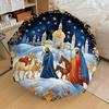 1pc Christmas Automatic Folding Umbrella, 8 Ribs Iron Frame, Suitable for Outdoor Travel and Daily Use yy251120250