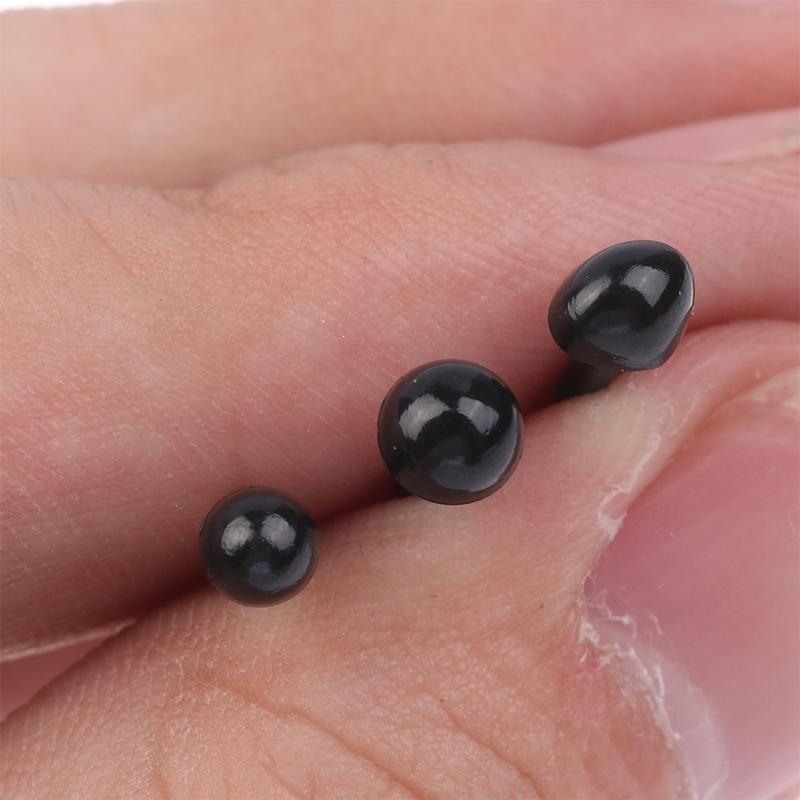 100Pcs Plastic Mini Black Eyes Nose For Plush Animals Doll Accessories Diy Stuffed Teddy Dog Toy Decor Parts