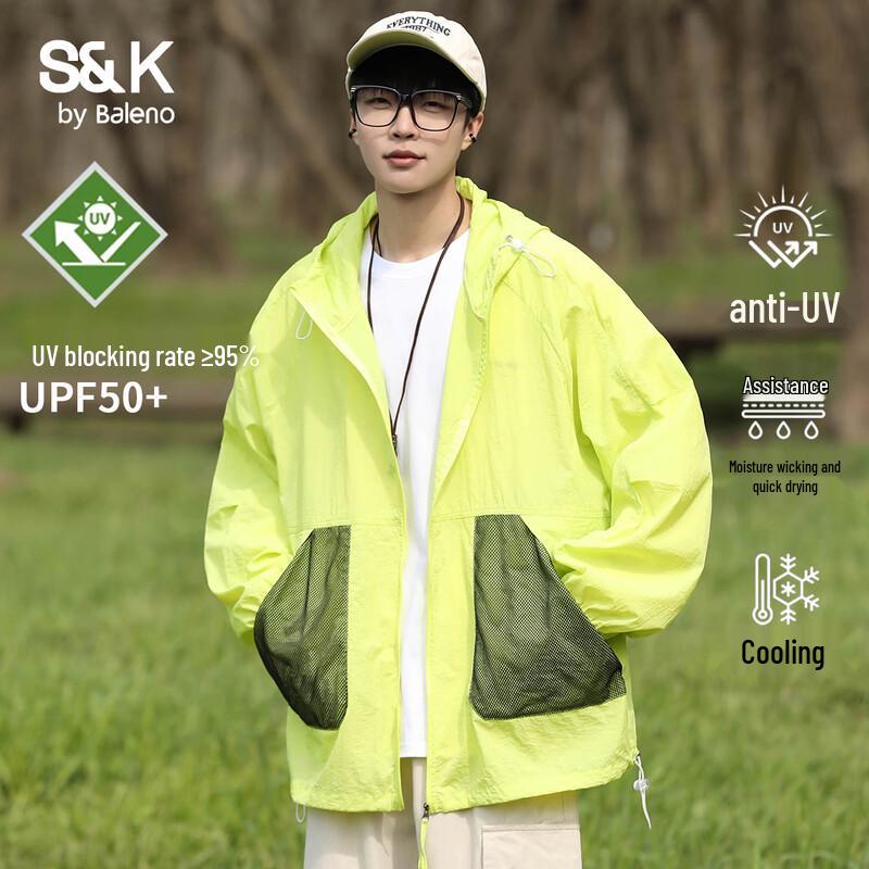 

Baleno S&K Men s Hooded UPF50+ Sun Protection Jacket 4XL