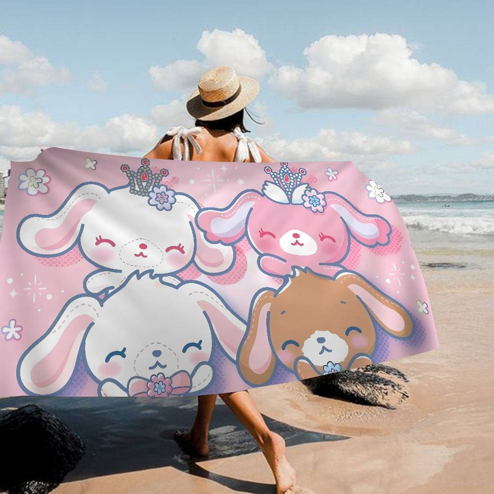 S-Sugarbunnies Soft-Kawaii Big Microfiber Beach Towels Quick Dry Towel Sand Beach Towels Pool Towel for Travel Swim Pool Yoga