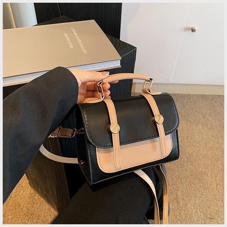 Stylish Color Block Handheld Shoulder Bag For Women In Fresh Summer Design 2024