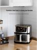 2025 Touch Control Stainless Steel Air Fryer with Large Capacity and Visible Cooking Chamber