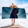 Cool H-Scream-W Microfiber Printed Beach Towel Mountain Climbing Yoga Beach Swimming Running Absorbent Soft Towel