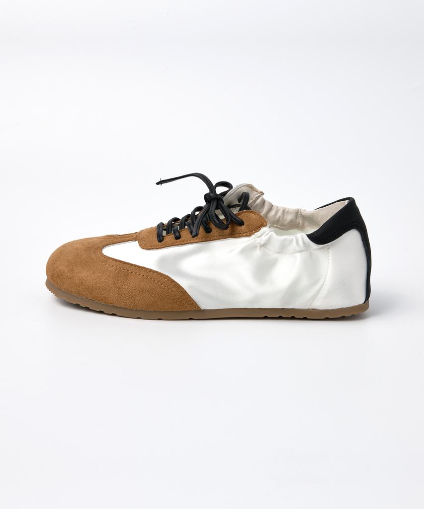 Mogaus Soft Satin Ballet Flat Sneakers 2 Colors