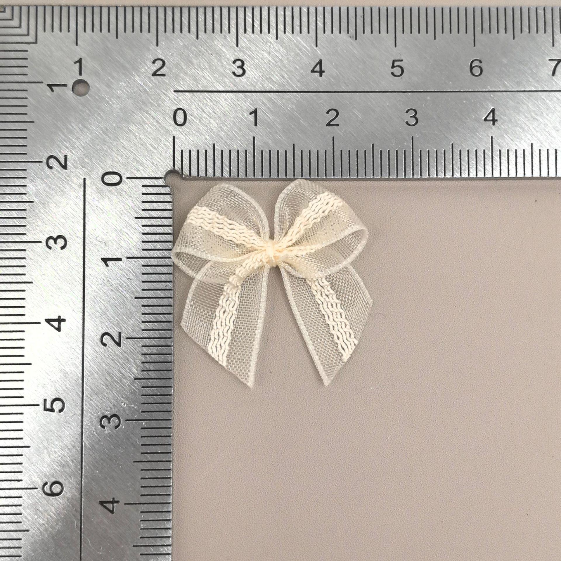 

Mini Mesh Lace Bowknot Butterfly Hair Accessories for Children абрикосовый