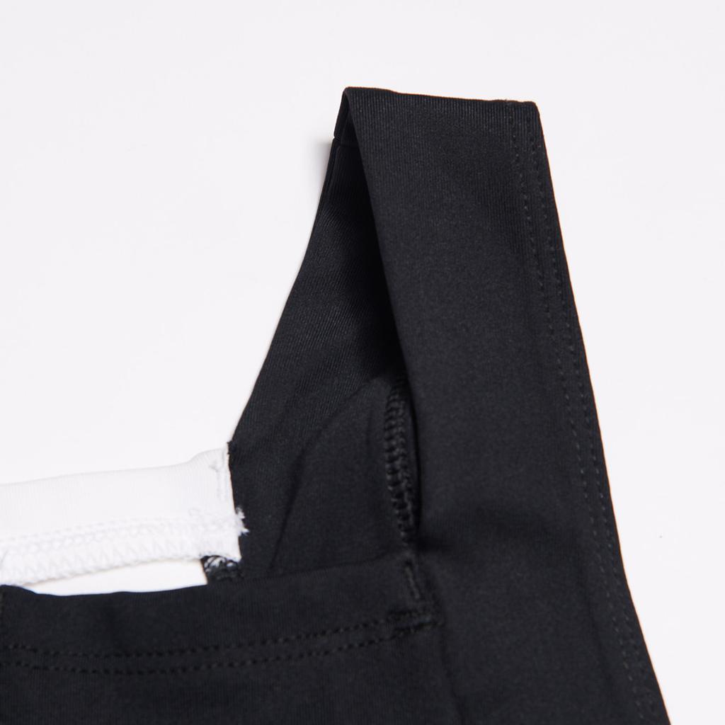 Jordan Logo Color Block Wygodny Oddychający Sportowy Treningowy Krótki Top Damski czarny CV7980-010