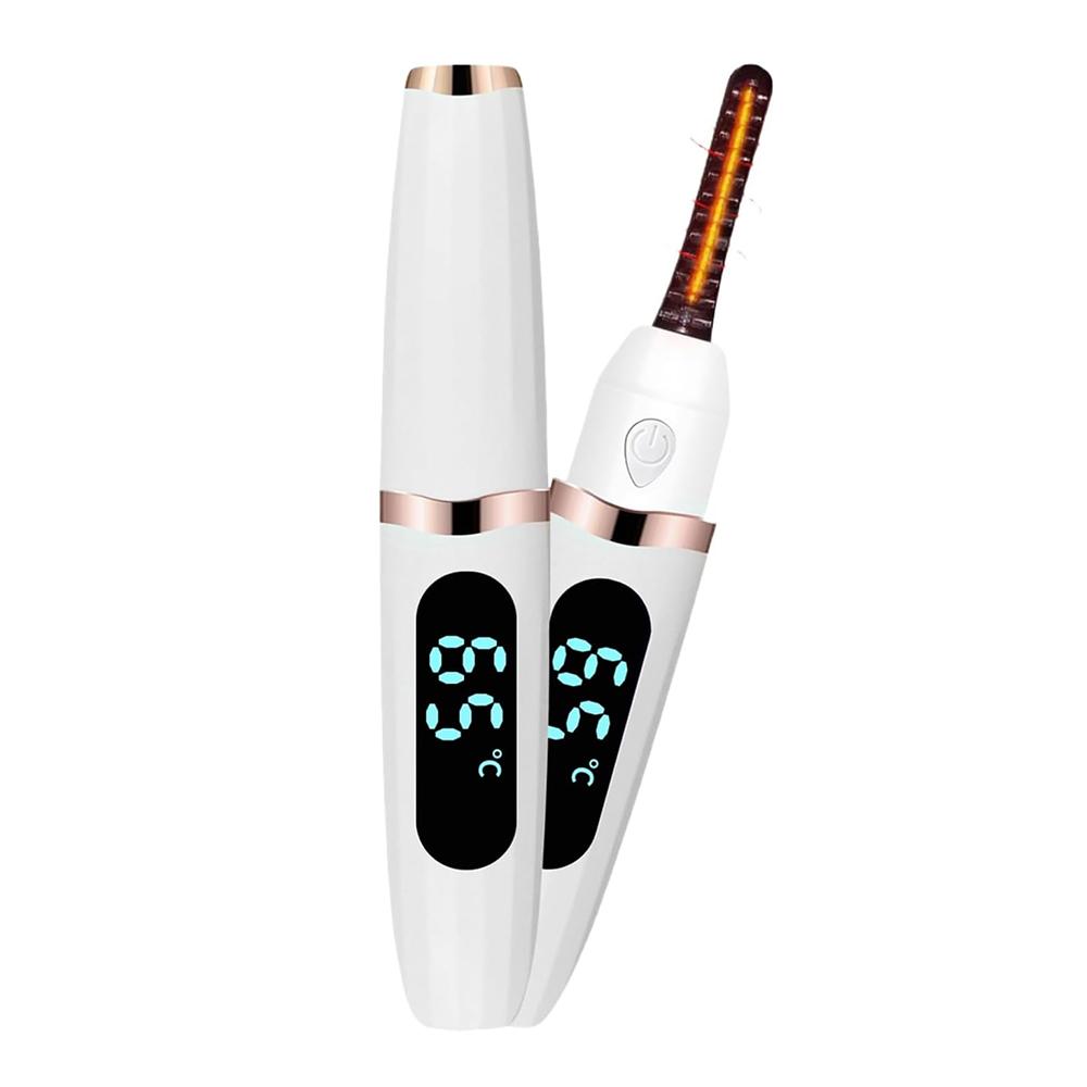 Heated Eyelash Curler Electric Heated Lash Curler 3 Temp Settings for Makeup Tools Natural Curl and Long Lasting Eyelashes