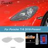 For Porsche 718 Boxster Cayman GTS Car Headlight Protective Film Taillight Smoked Black Tint Wrap Transparent TPU Sticker