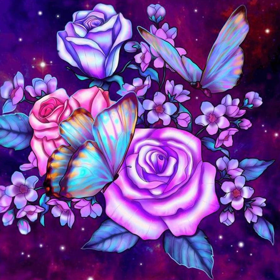 5D Diamond Mosaic Butterfly Embroidery Animal Cross Stitch Art Painting Flower Full Square Round Handmade Hobby