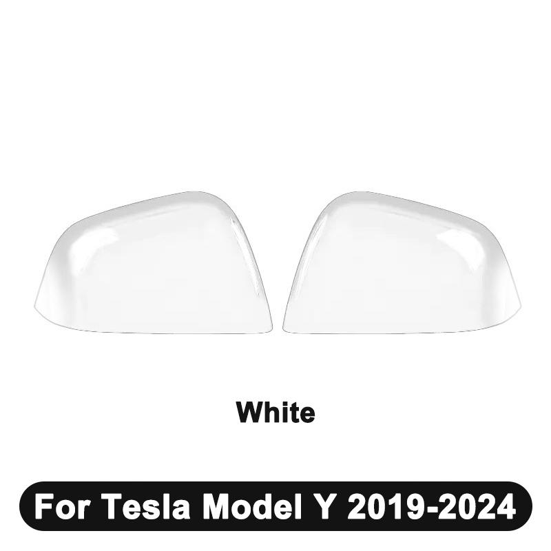 ABS Car Rearviews Mirror Guard Cover For Tesla Model 3/Model Y - Gloss/Matte/Carbon Fiber Look Rear View Cover Housing