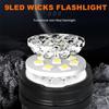 Portable 9 LED Flashlights USB Rechargeable Torch With Pen Clip COB Flashlight Outdoor Fishing Tail Magnetic Work Light