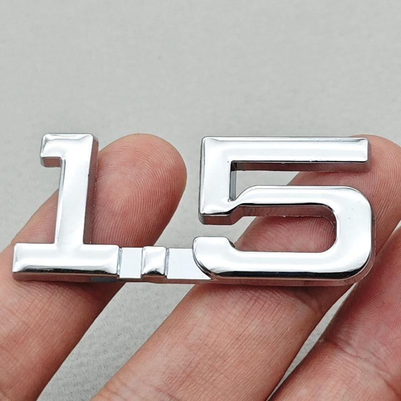 3D Metal Car Sticker Logo 1.5 1.8 2.0 2.2 2.4 2.5 2.8 3.0 T Rear Trunk Badge for Toyota Hyundai Nissan Mazda Honda Accessories DD5