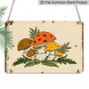 2D Flat - 1pc Merry Mushrooms Aluminum Sign - Vintage Retro Wall Art, 7.87*11.8 Inch Durable Metal Decor for Kitchen, Office, Outdoor Mothers Day
