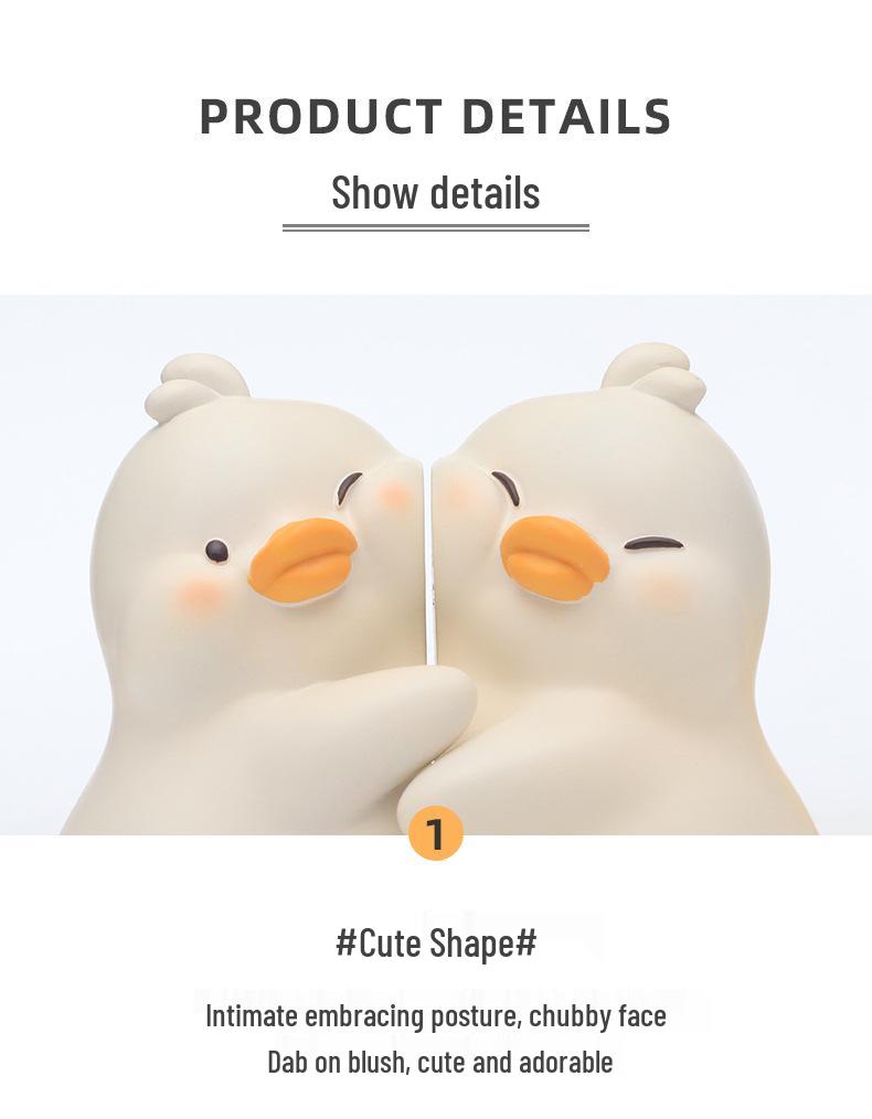Cartoon Yellow Duck Resin Bookend Ornament