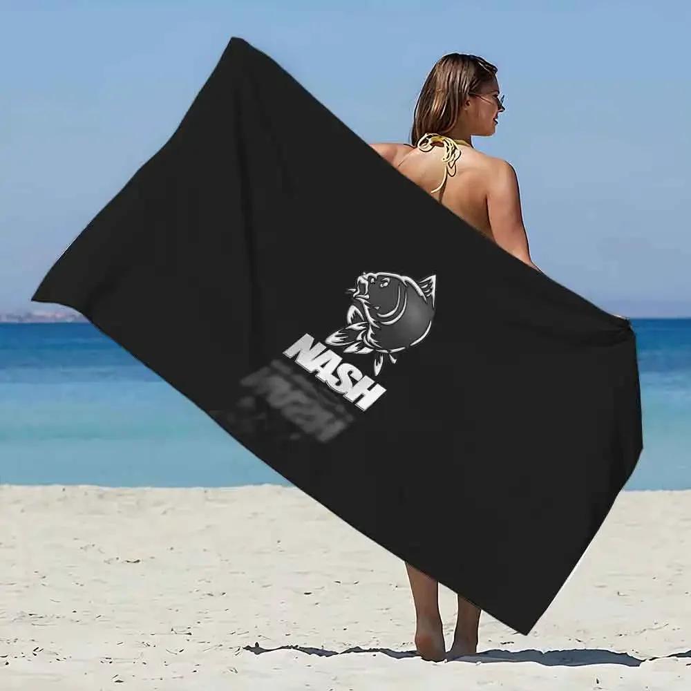 Asciugamano da Spiaggia con Stampa Nash Fishing - Asciugamano Morbido Assorbente per Appassionati di Pesca, Design Unico per l'Uso Quotidiano e il Comfort