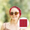 Unisex Turban Kopftuch Kopfbedeckung Quadratische Haartücher Kreatives Kopfwickeltuch Aufwendiges Blumenmuster Haarabdeckung Wickel