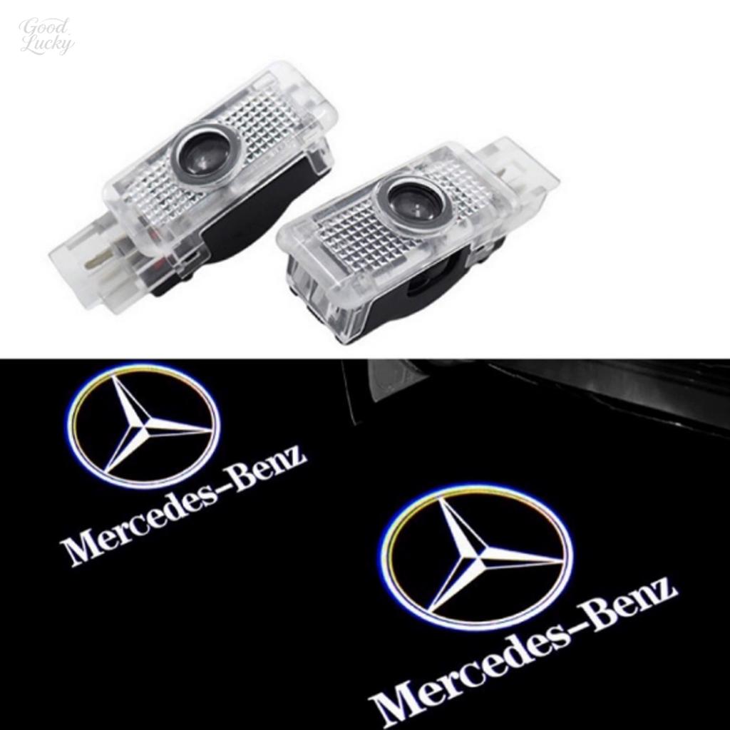 2Pcs Car LED Door HD Laser Projector Lights For Mercedes Benz W212 W205 AMG ML W166 W176 W177 W213 W246 GLB GLC GLA GLE1 GLS