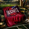 basketball Pride Rockets Blanket Lightweight Flannel Bedding Blanket Perfect for Travel, Camping, Living Rooms, Offices, Sofas, Fan Christmas gift