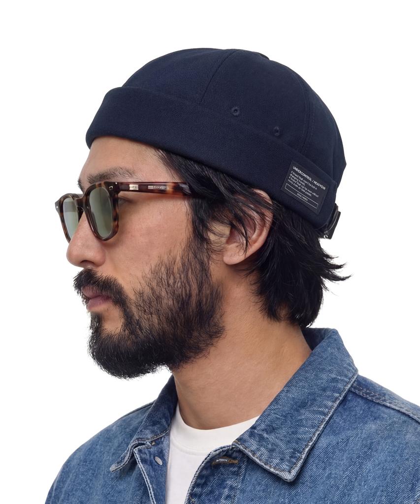Eondeokeonteulol Cotton Brimless Cap Mold Cap / Twill Cotton / Navy